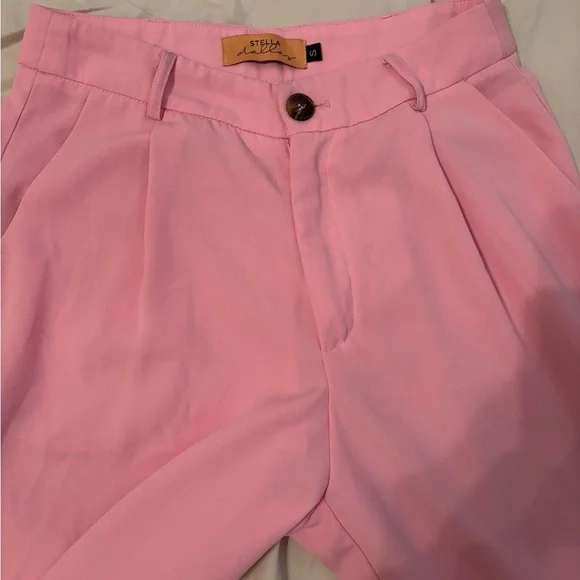 Stella Dallas pink wide leg pants S - Picture 2 of 7